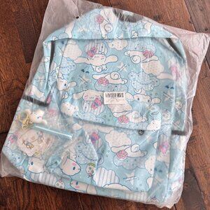 Cinnamoroll Blue Cloud Print Backpack – Laptop School Travel Bag – New